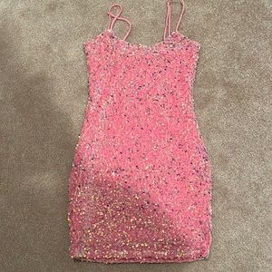 Pink sequin